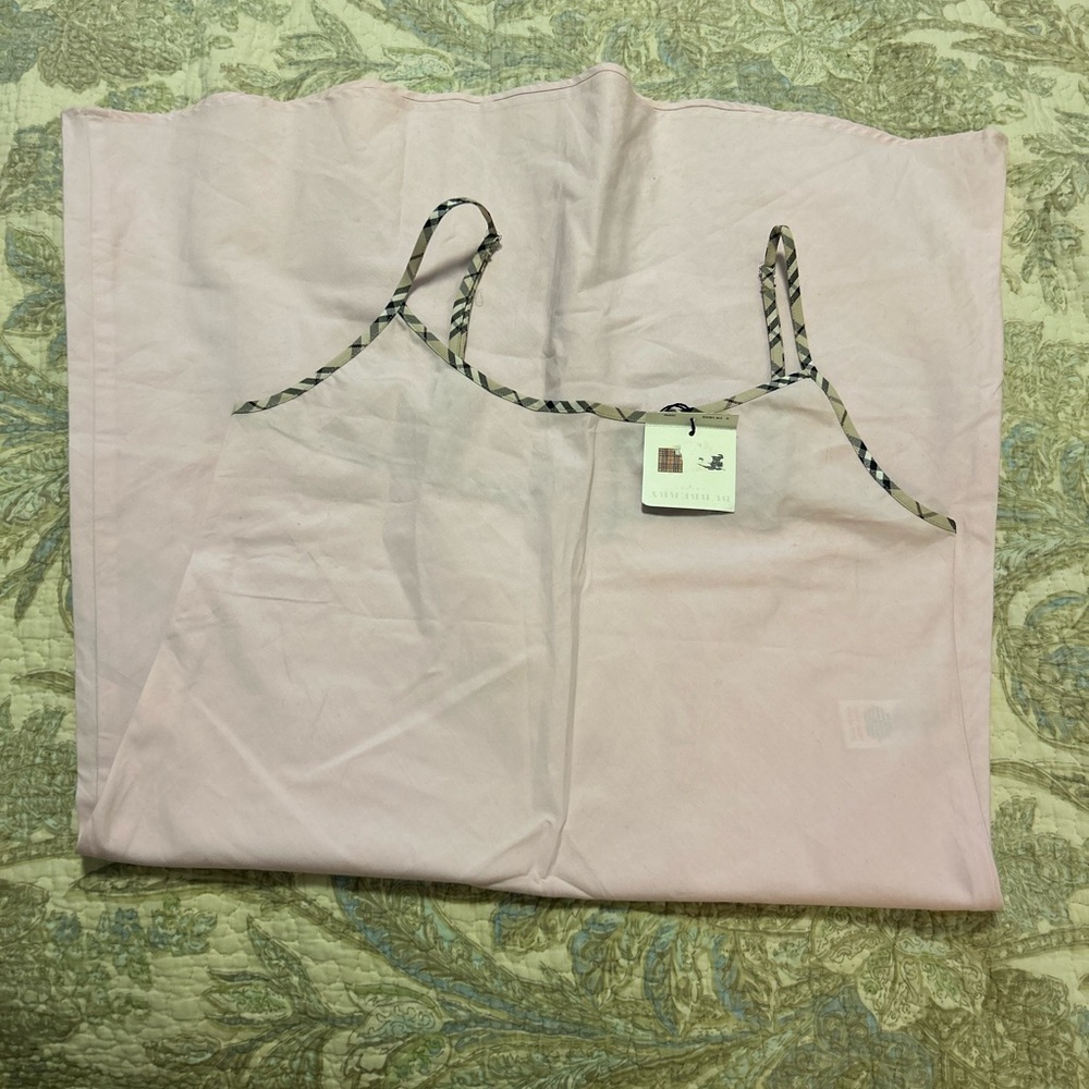 Burberry Light Pink Camisole with Check Trim size small - Picture 4 of 14